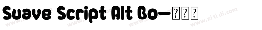 Suave Script Alt Bo字体转换